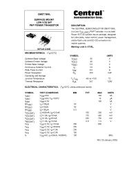 Datasheet CMXT7090L производства Central